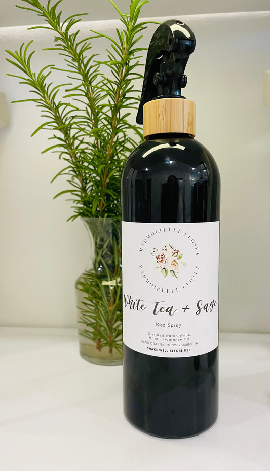 White Tea + Sage Room + Linen Spray