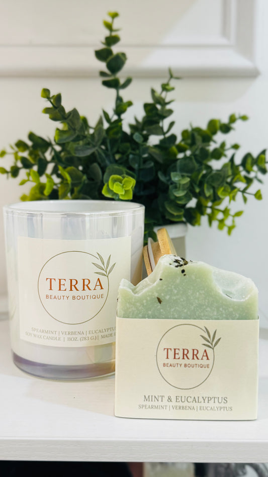 Mint & Eucalyptus Scented Candle