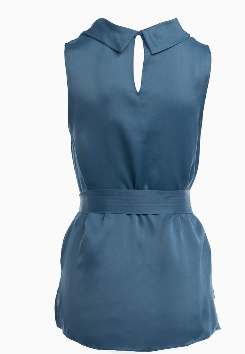 Ana Kelly Sleeveless Top with Slit - Madmoizelle Closet