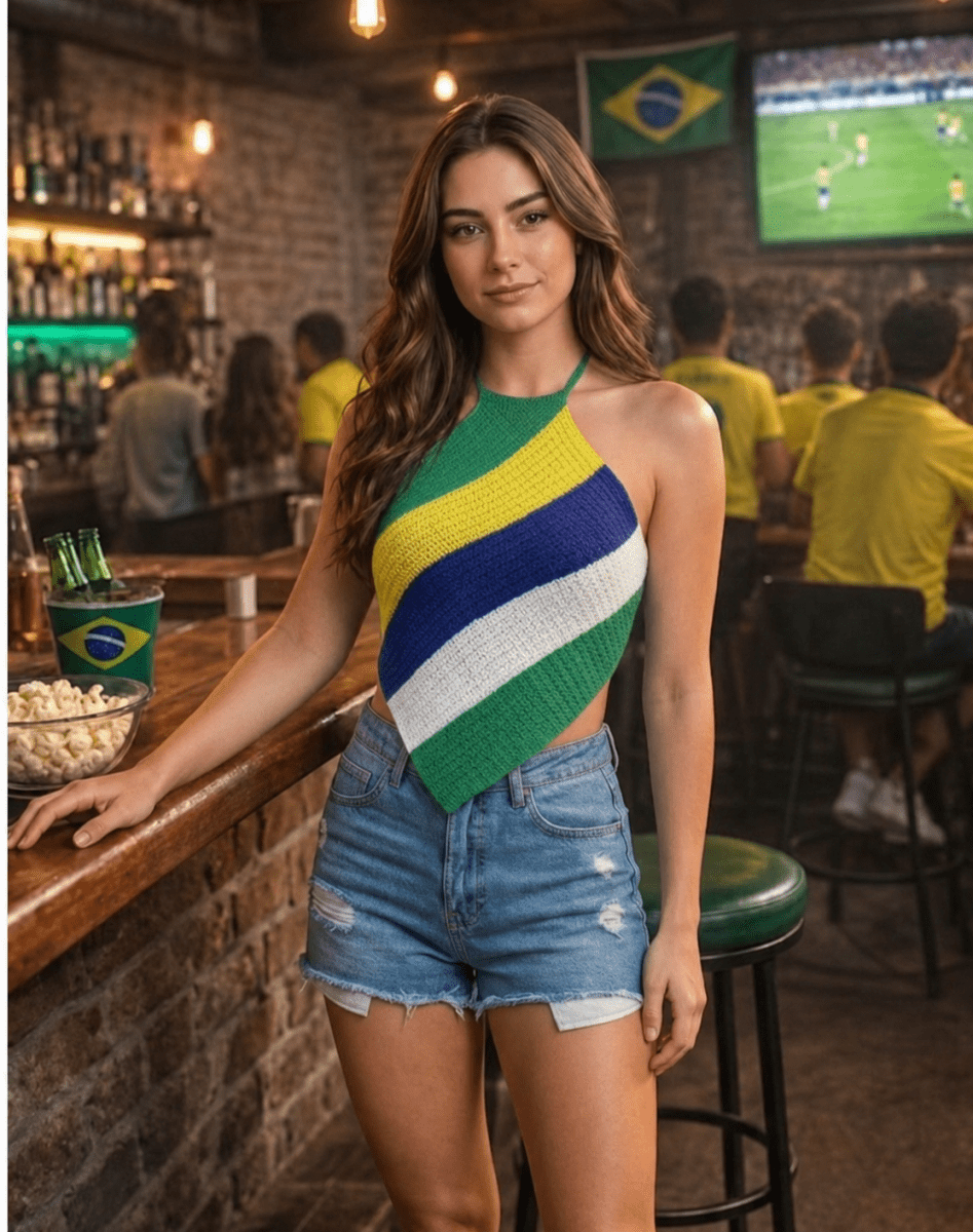 Brazil Crochet Halter Top - Madmoizelle Closet