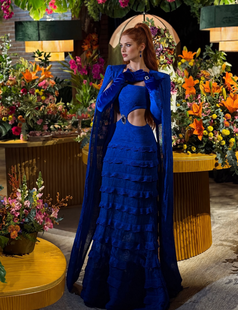 Celeste Royal Blue Gown - Madmoizelle Closet