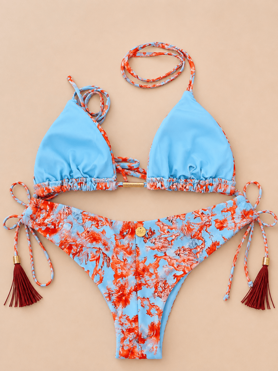 Coral Rivieira Bikini Set - Madmoizelle Closet