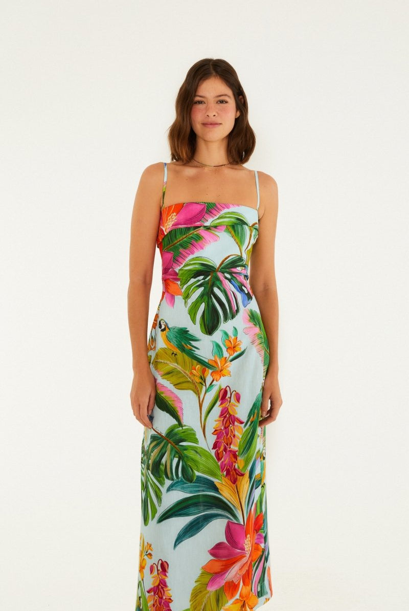 FARM Rio Birdsong Tropical Maxi Dress - Madmoizelle Closet