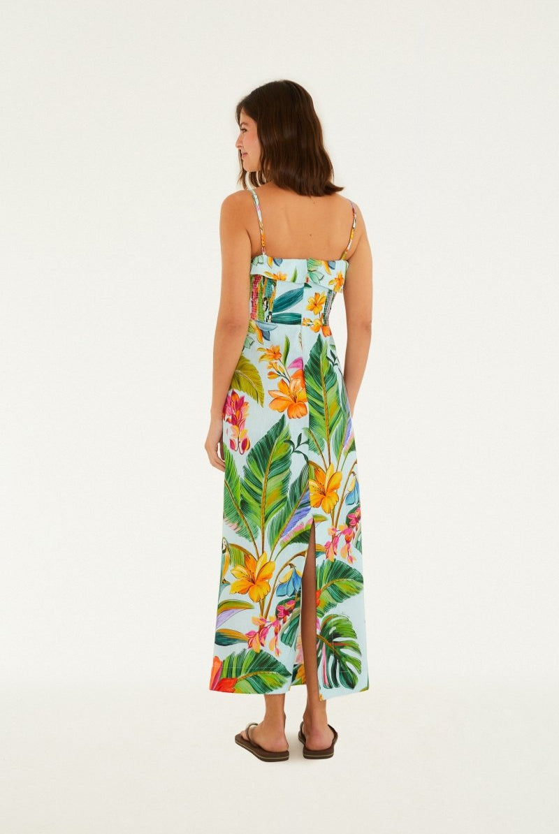 FARM Rio Birdsong Tropical Maxi Dress - Madmoizelle Closet
