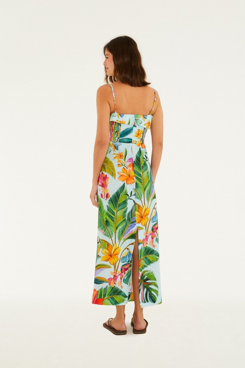 FARM Rio Birdsong Tropical Maxi Dress - Madmoizelle Closet
