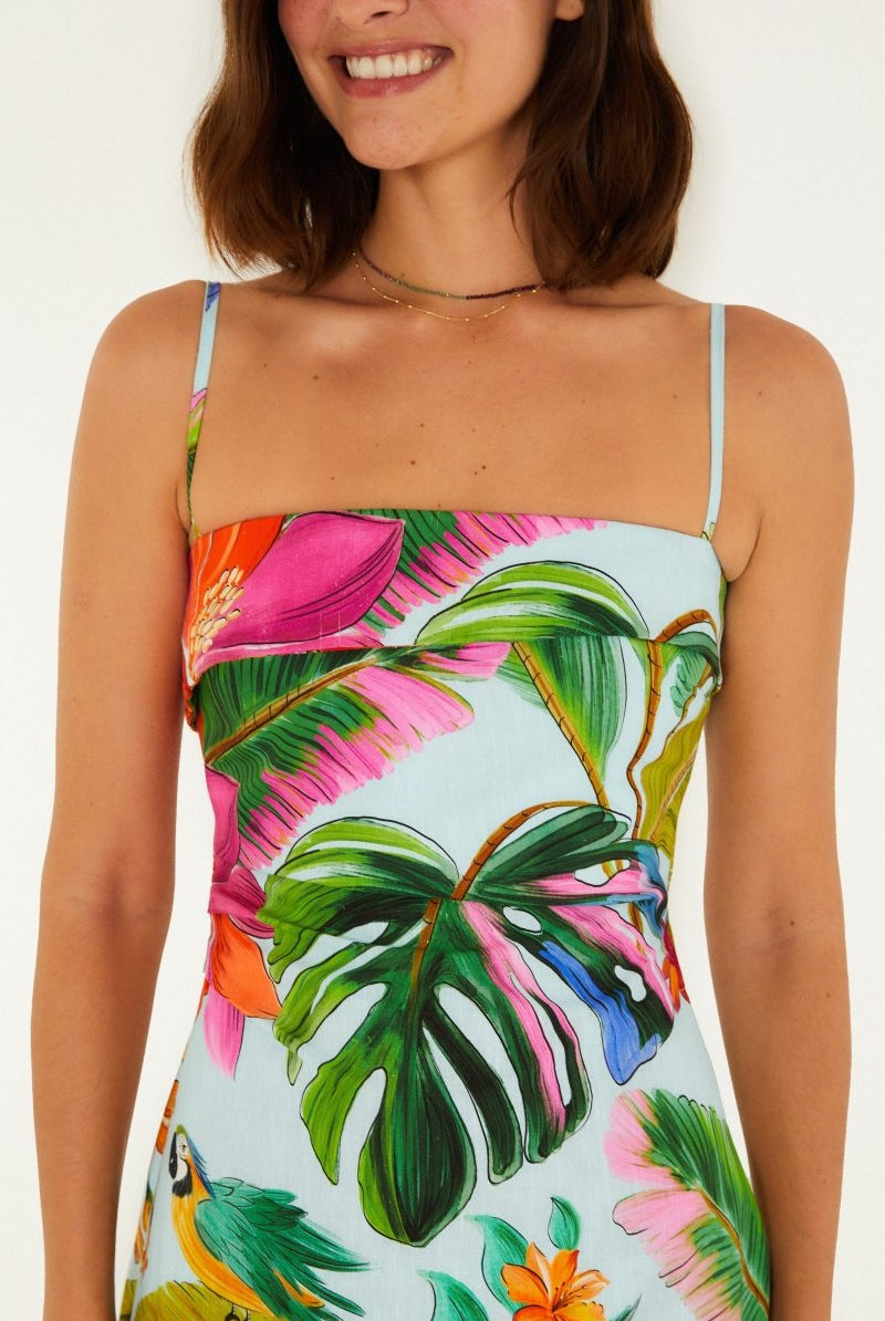 FARM Rio Birdsong Tropical Maxi Dress - Madmoizelle Closet