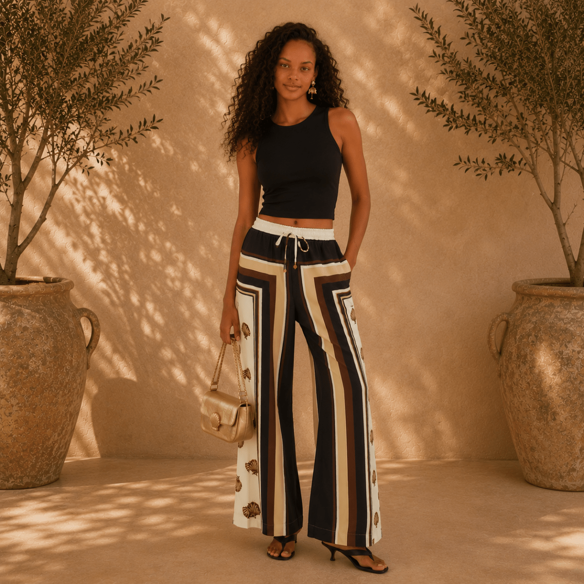 FARM Rio Conchita Wide-Leg Pants - Madmoizelle Closet