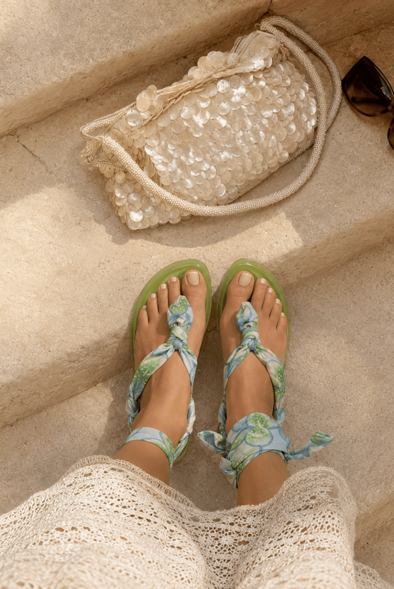 FARM Rio- Jelly Scarf Flat Sandal - Madmoizelle Closet