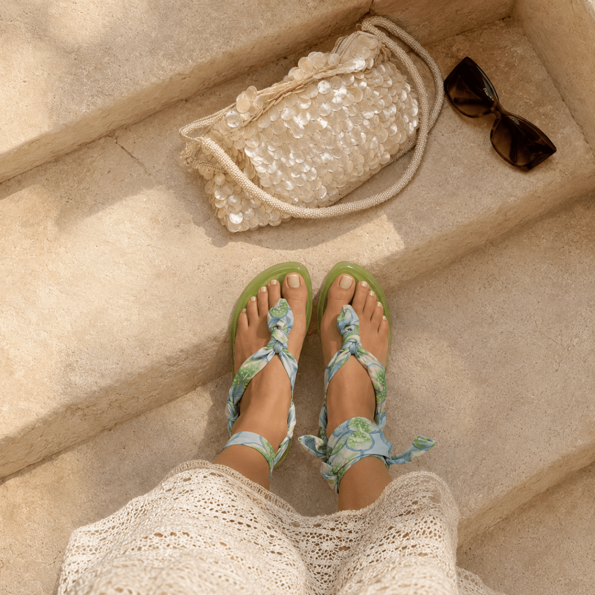 FARM Rio- Jelly Scarf Flat Sandal - Madmoizelle Closet