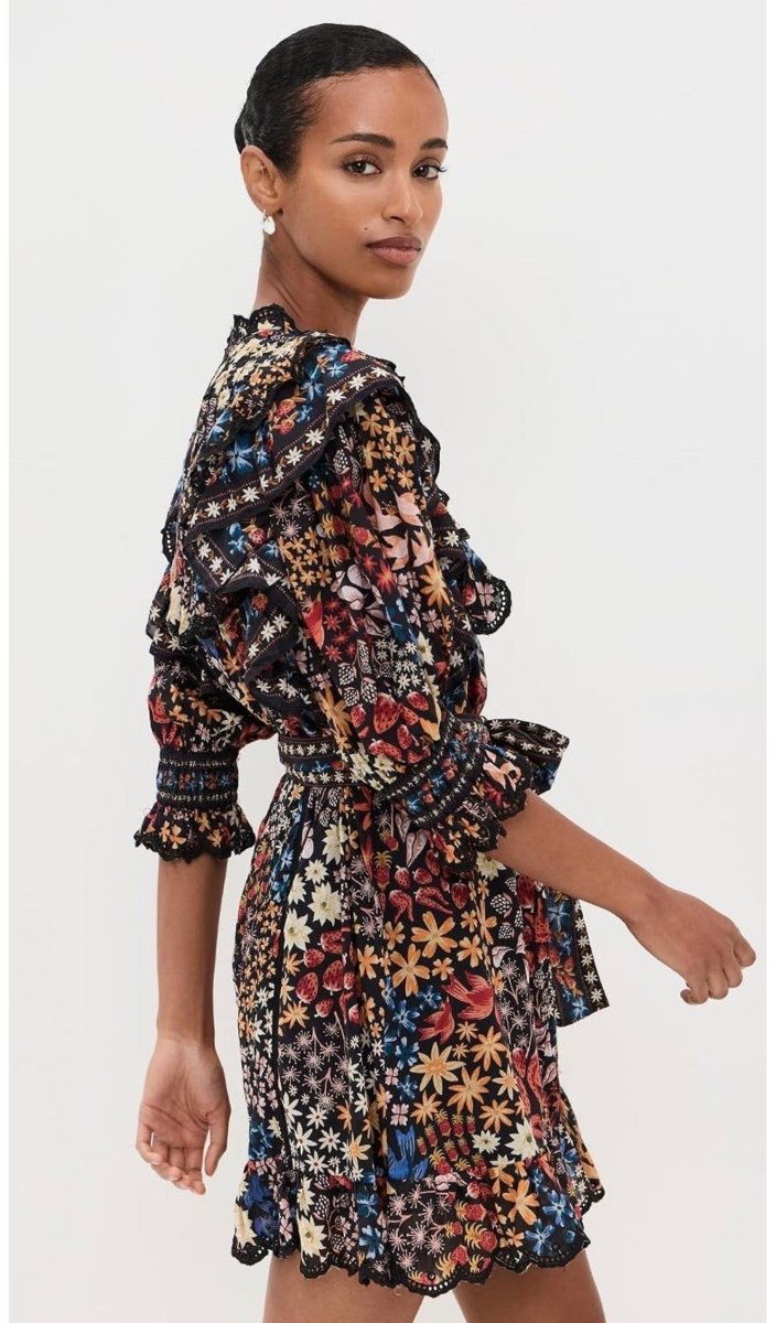 FARM Rio Jujus Garden Ruffled Mini Dress - Madmoizelle Closet
