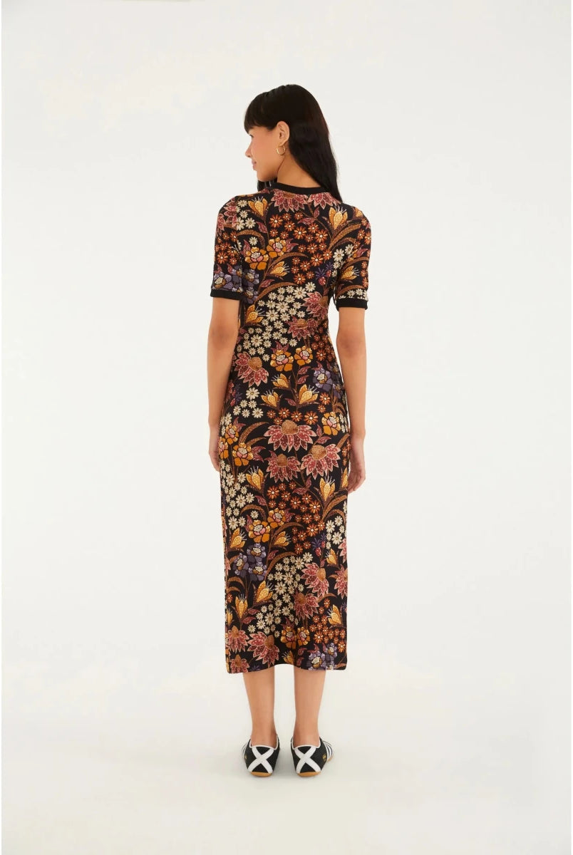 FARM Rio Lili Floral Midi Dress - Madmoizelle Closet