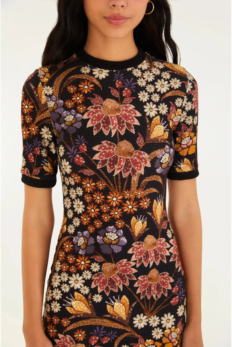 FARM Rio Lili Floral Midi Dress - Madmoizelle Closet