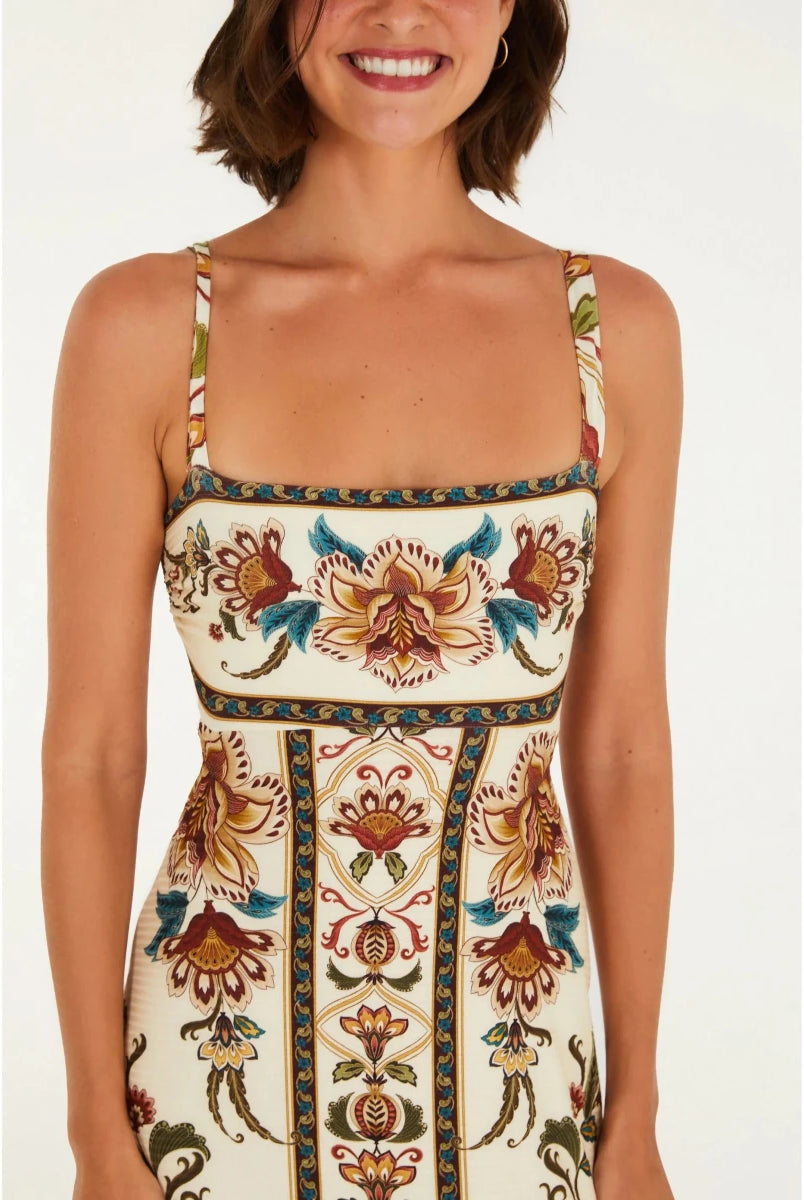 FARM Rio Majestic Garden Midi Dress - Madmoizelle Closet