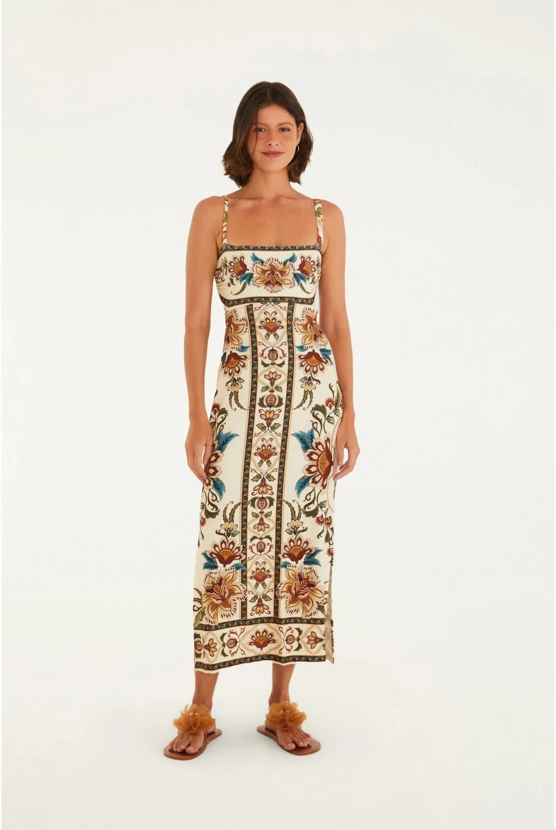 FARM Rio Majestic Garden Midi Dress - Madmoizelle Closet