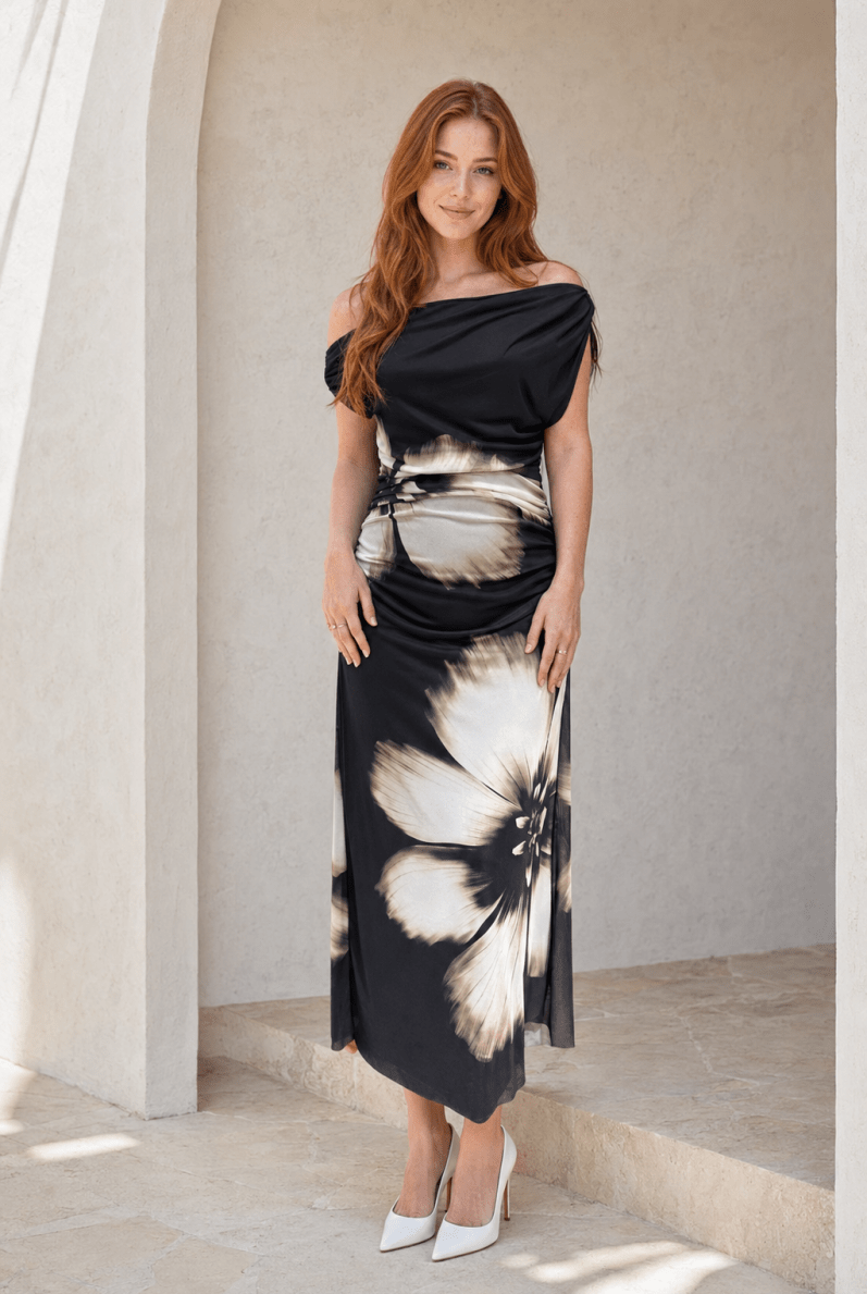 FARM Rio Maya Tulle Maxi Dress - Madmoizelle Closet