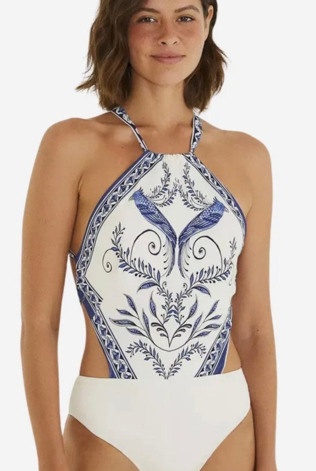 FARM Rio Nina Printed Bodysuit - Madmoizelle Closet
