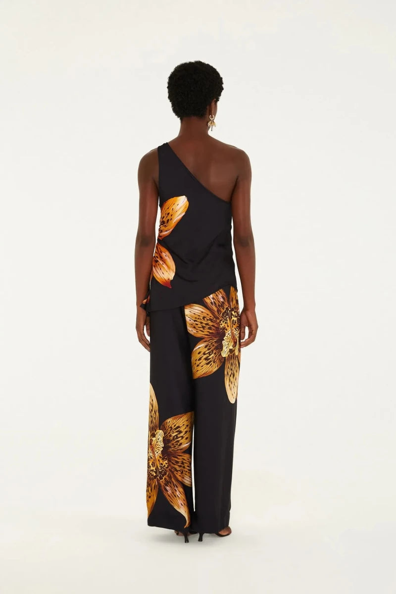 FARM Rio Orchid Leopard Wide-Leg Pants - Madmoizelle Closet