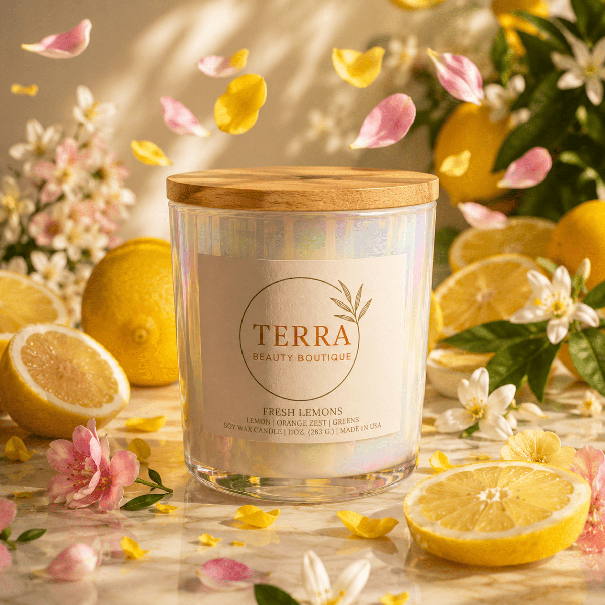 Fresh Lemons Luxury Soy Candle - Madmoizelle Closet