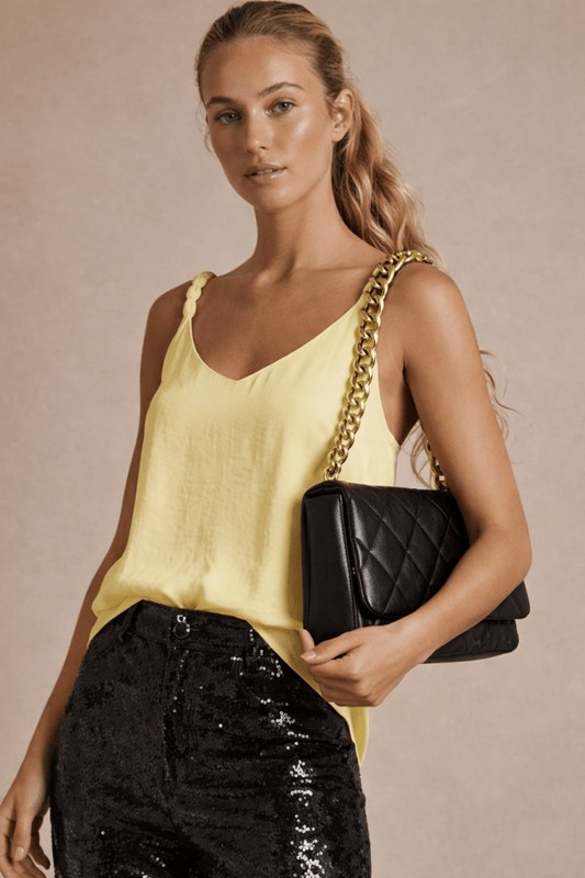 Golden Glow Knot Top - Madmoizelle Closet