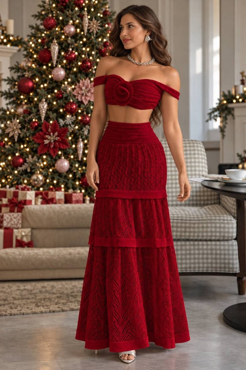 Ivana Bloom Red Set - Madmoizelle Closet