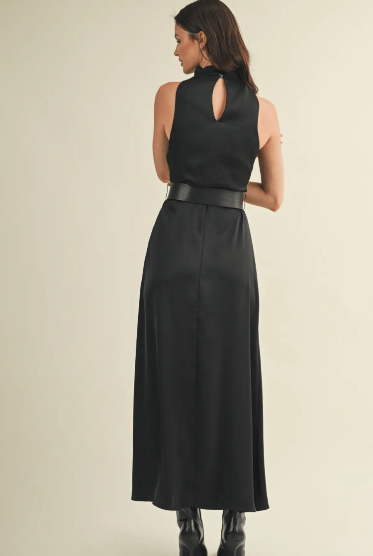 Larissa Belted Dress - Madmoizelle Closet