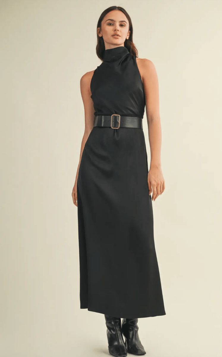 Larissa Belted Dress - Madmoizelle Closet