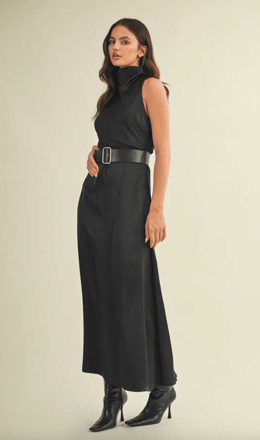 Larissa Belted Dress - Madmoizelle Closet