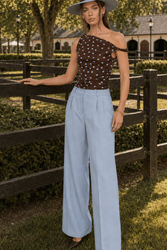 Martine Polka dots Mesh Top - Madmoizelle Closet