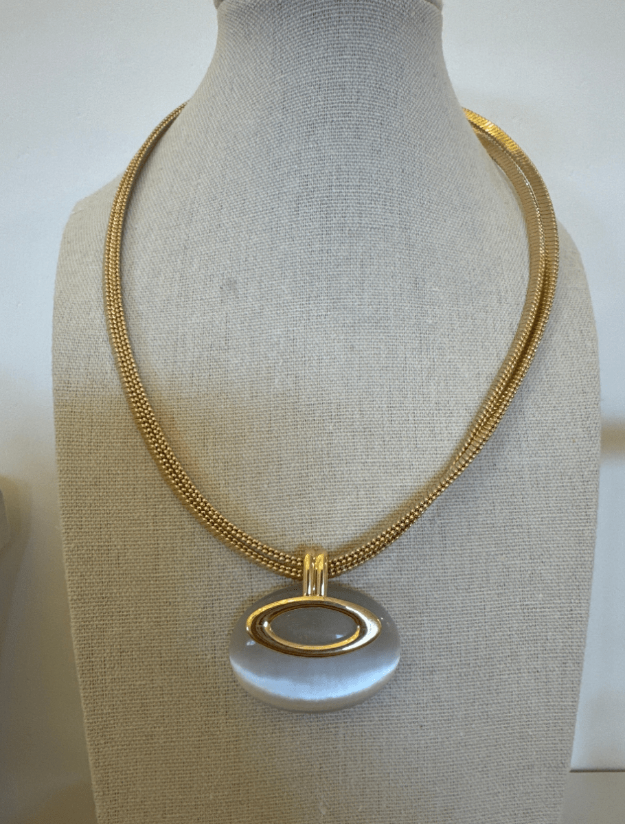 Melinda 18k Filed Necklace - Madmoizelle Closet