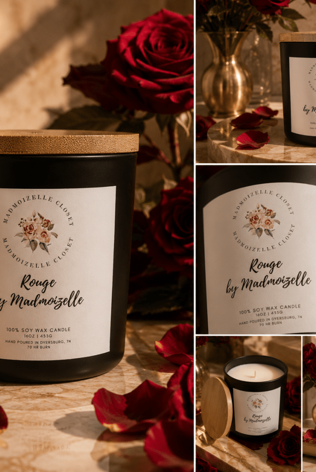 Rouge de Madmoizelle Scented Candle - Madmoizelle Closet