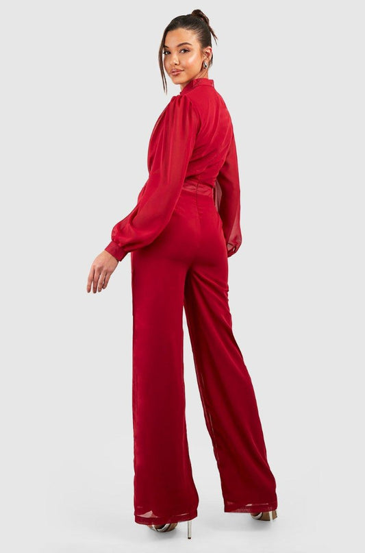 Rubi Chiffon Jumpsuit - Madmoizelle Closet