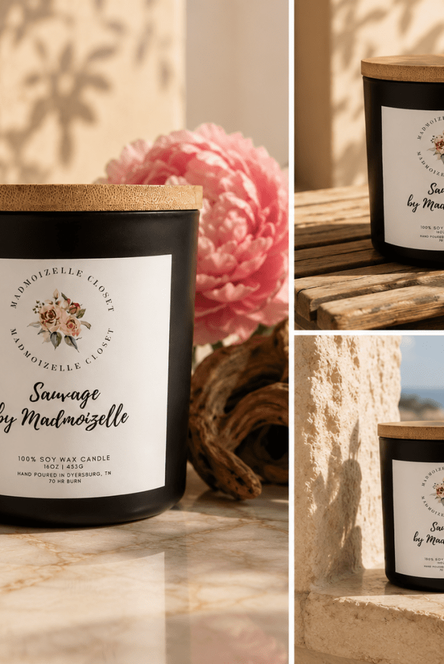 Sauvage by Madmoizelle Luxury Soy Candle - Madmoizelle Closet