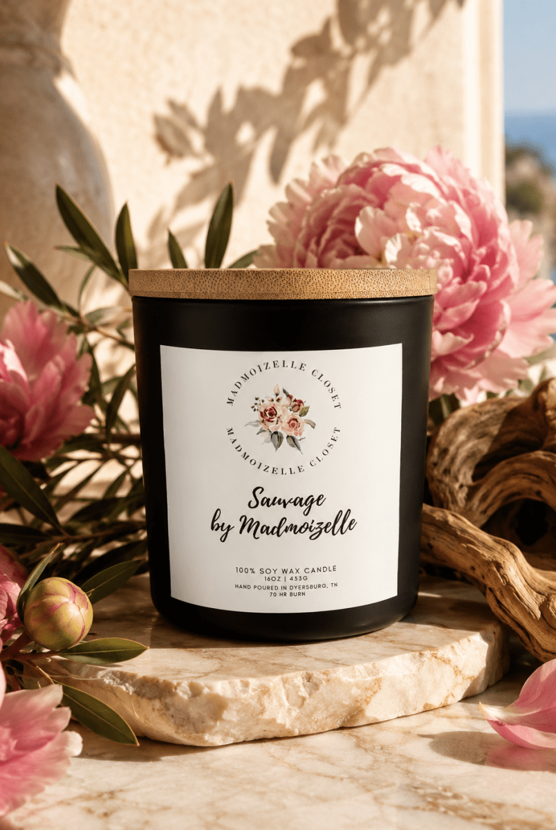 Sauvage by Madmoizelle Luxury Soy Candle - Madmoizelle Closet