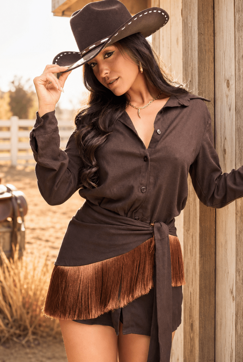 Savannah Fringe Chemise - Madmoizelle Closet