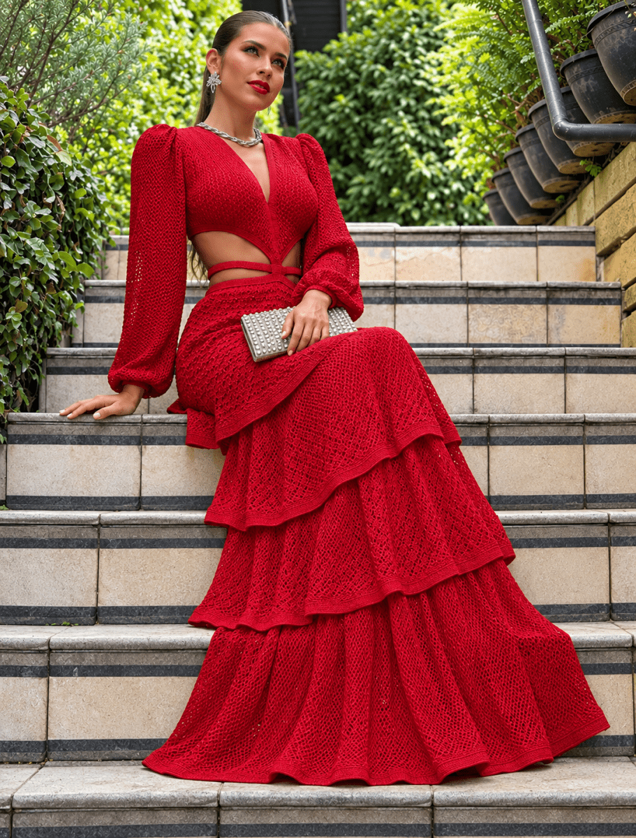 Scarlett Knit Maxi Dress - Madmoizelle Closet