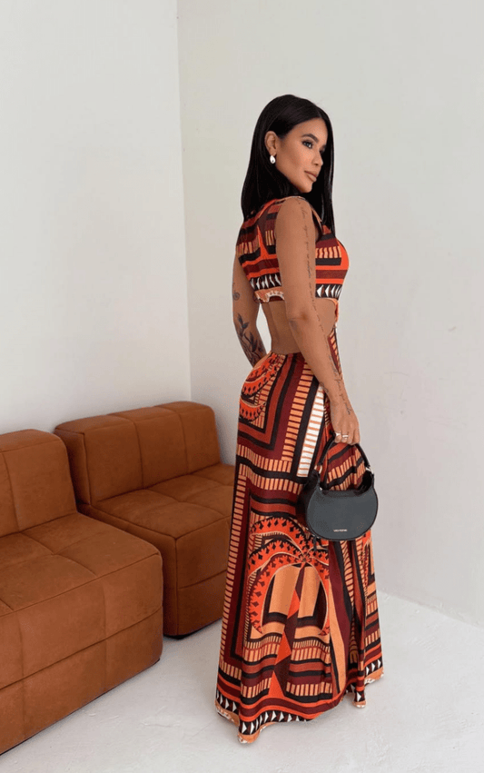 Tribal Essence Maxi Dress - Madmoizelle Closet