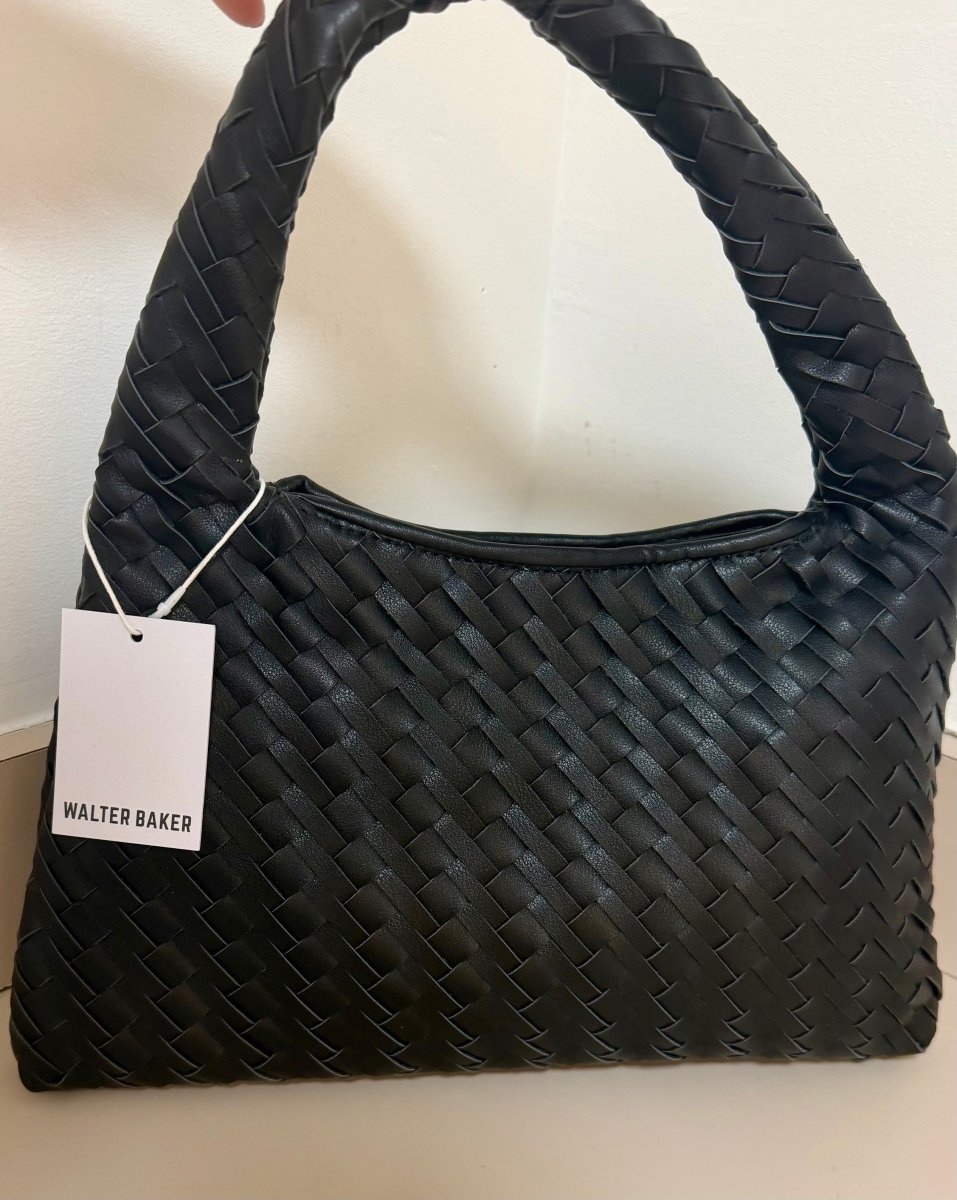 Walter Baker Woven Vegan Leather Margaux Handbag - Madmoizelle Closet