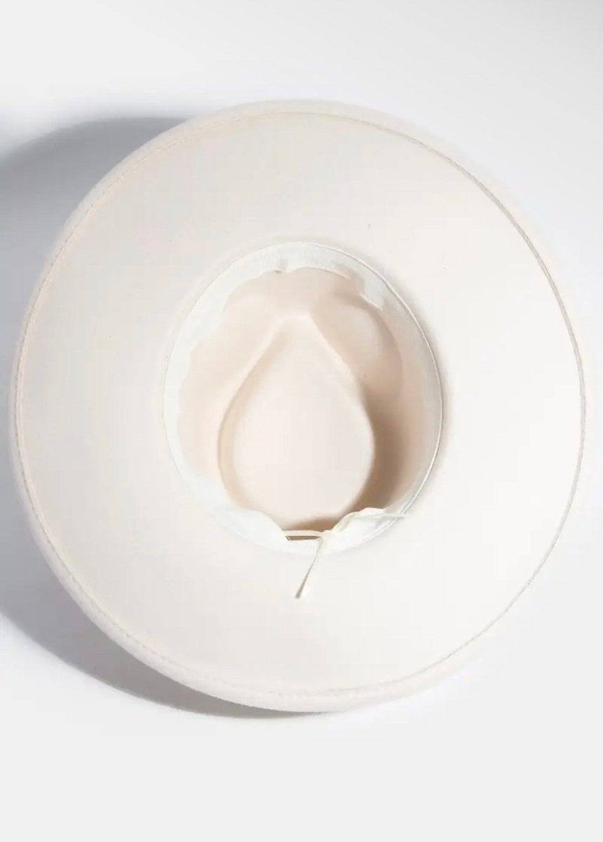 White Western Concho Hat - Madmoizelle Closet