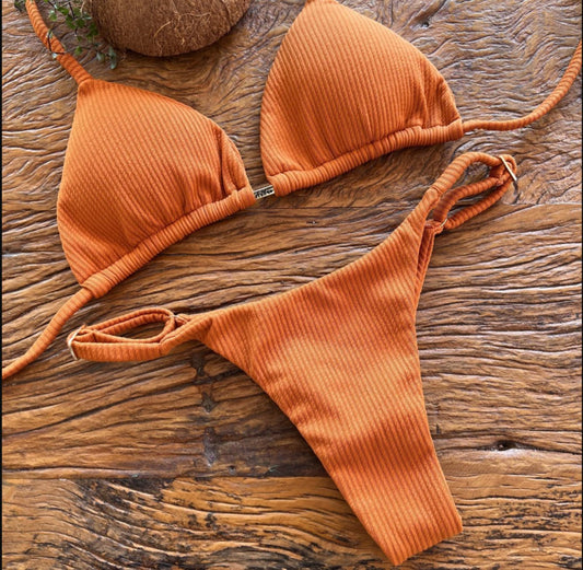 Caramel Beachwear Set - Madmoizelle Closet