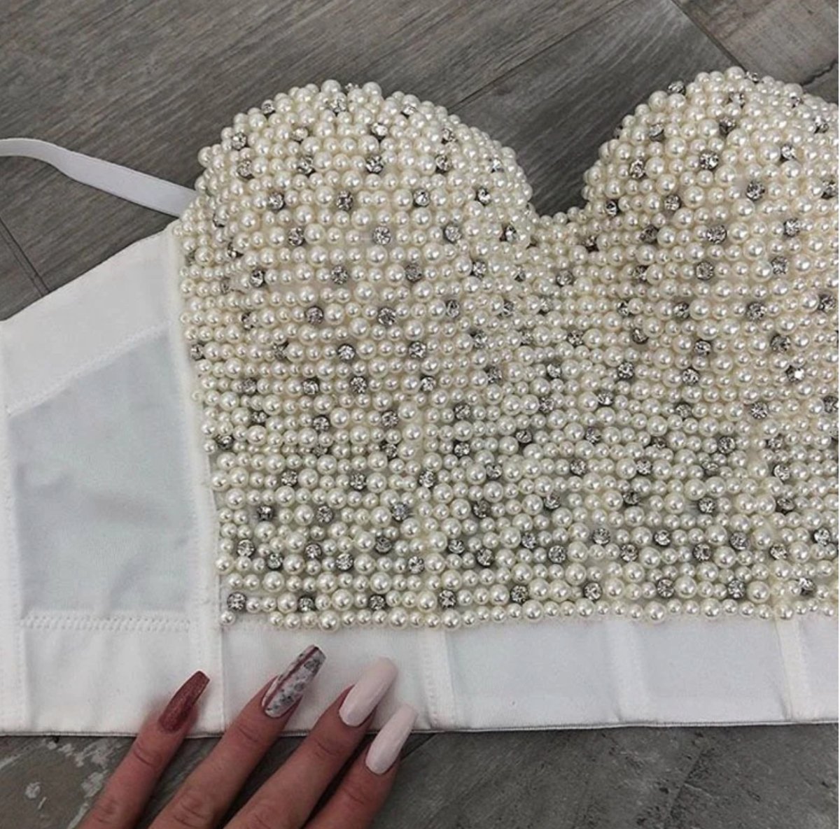 Dina Pearl Corset - Madmoizelle Closet