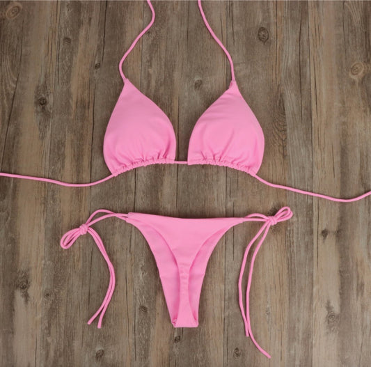Sabrina Pink Set Swimsuit - Madmoizelle Closet