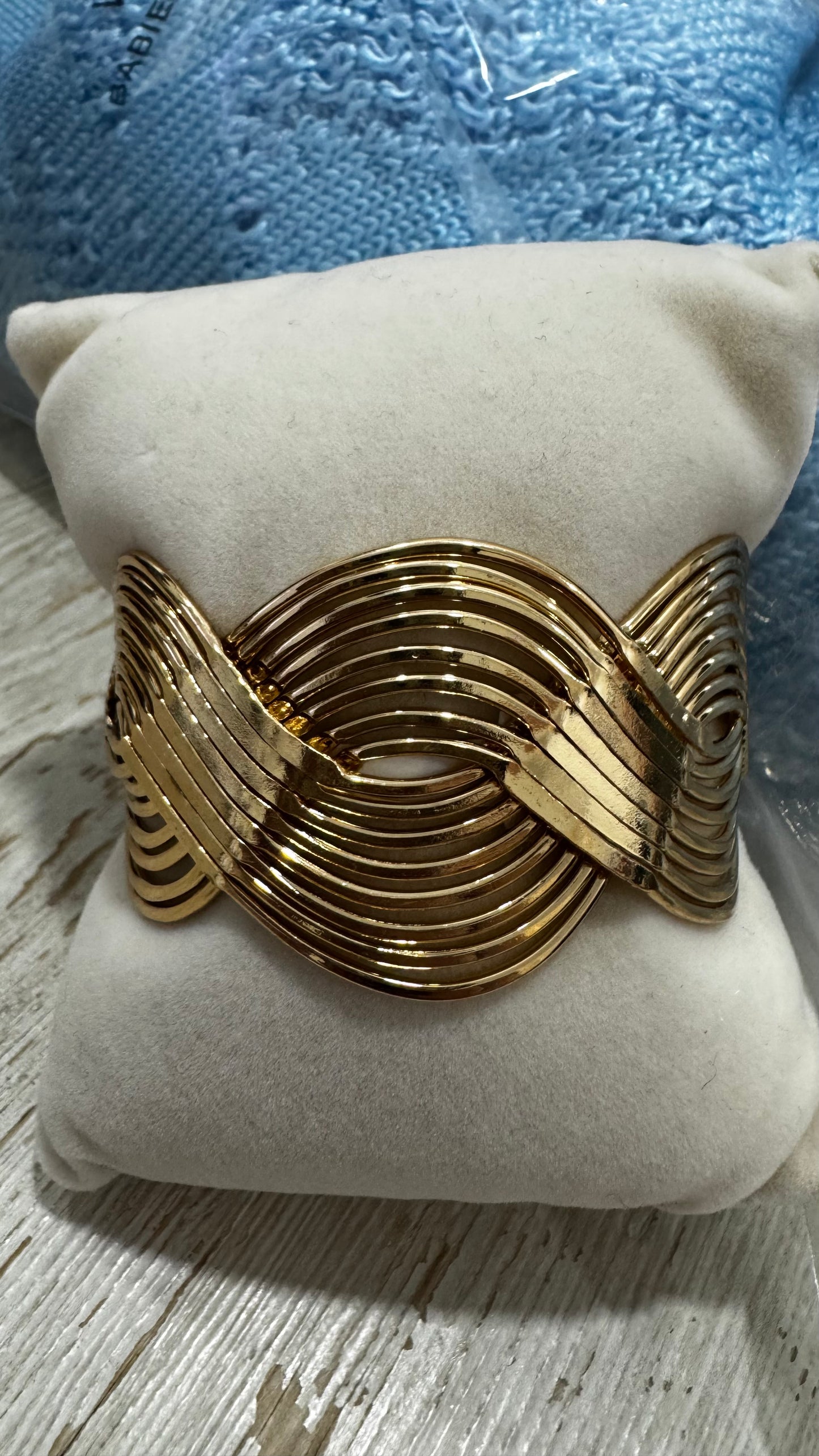 Micaela 18K Gold Non-Tarnish Open Twist Ring