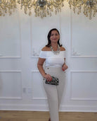 Alabama Off the Shoulder Knit Top - Madmoizelle Closet