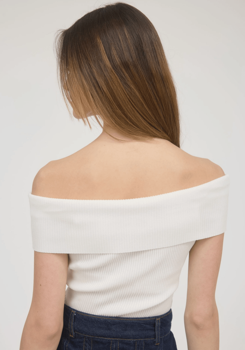 Alabama Off the Shoulder Knit Top - Madmoizelle Closet