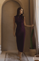 Alexandra Pleated Front Top & Skirt Set - Madmoizelle Closet