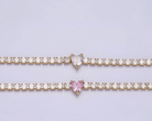 Amore Heart Tennis Necklace - Madmoizelle Closet