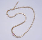 Amore Heart Tennis Necklace - Madmoizelle Closet