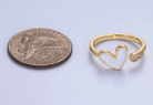 Amour Heart Ring - Madmoizelle Closet