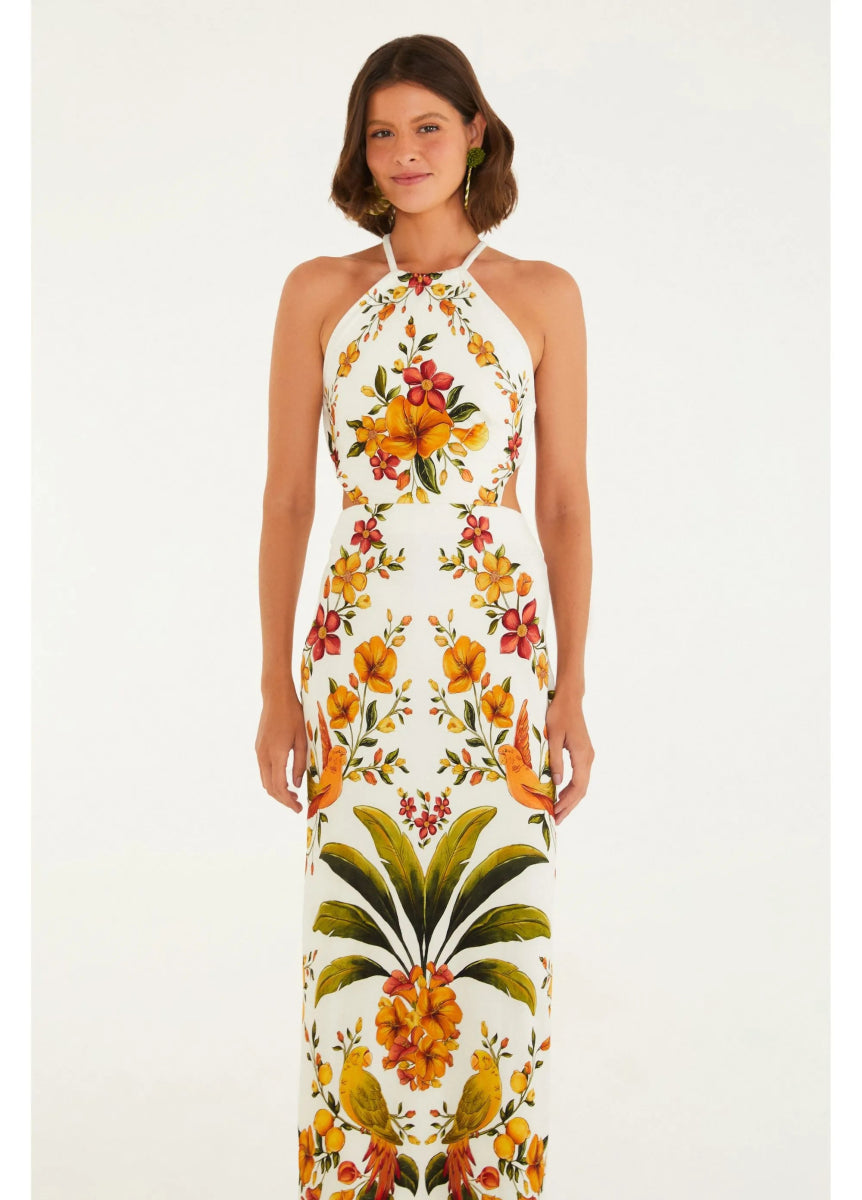 Bosque Chic FARM RIO Midi Dress - Madmoizelle Closet