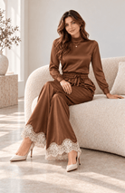 Chloé Satin & Lace Pants - Madmoizelle Closet
